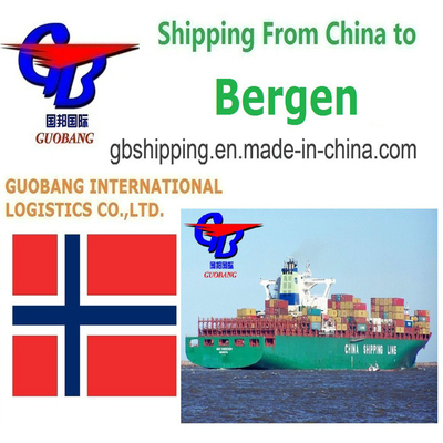شحن الشاحنات من الموردين إلى الميناء / المستودع أفضل خدمات الشحن من إلى بيرجن Guobang International Logistics Co