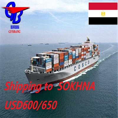 أرخص شحن بحري 67 من وإلى العين السخنة مصر خدمة خاصة شحنات مجمعة من عدة موردين